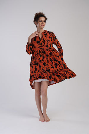 KADIN BELMANDO GOMLEK YAKA 7/8KOL TUNIK 311461 - Vienetta1.GrupTURUNCU