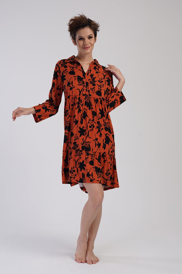 KADIN BELMANDO GOMLEK YAKA 7/8KOL TUNIK 311461 - Vienetta1.GrupTURUNCU