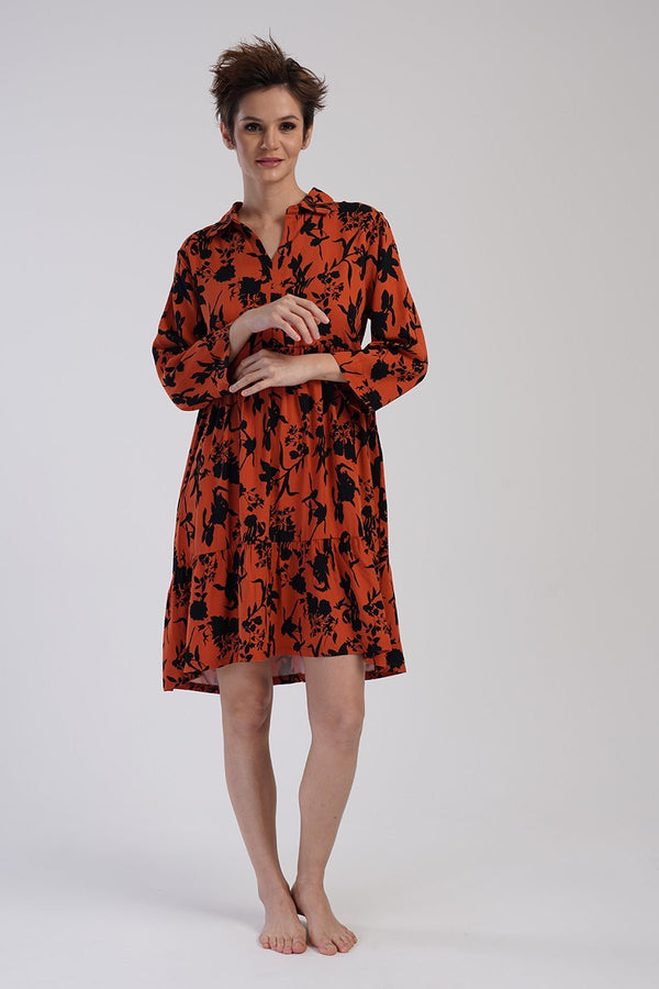 KADIN BELMANDO GOMLEK YAKA 7/8KOL TUNIK 311461 - Vienetta1.GrupTURUNCU