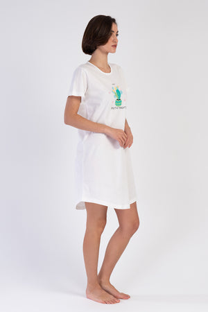 KADIN KISA KOL TUNIK 312052 - Vienetta1.GrupPARLAK MINT