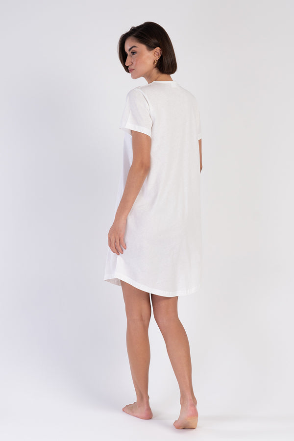 KADIN KISA KOL TUNIK 312052 - Vienetta1.GrupPARLAK MINT