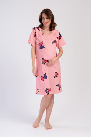 Woman Pink Butterfly Supreme Tunic