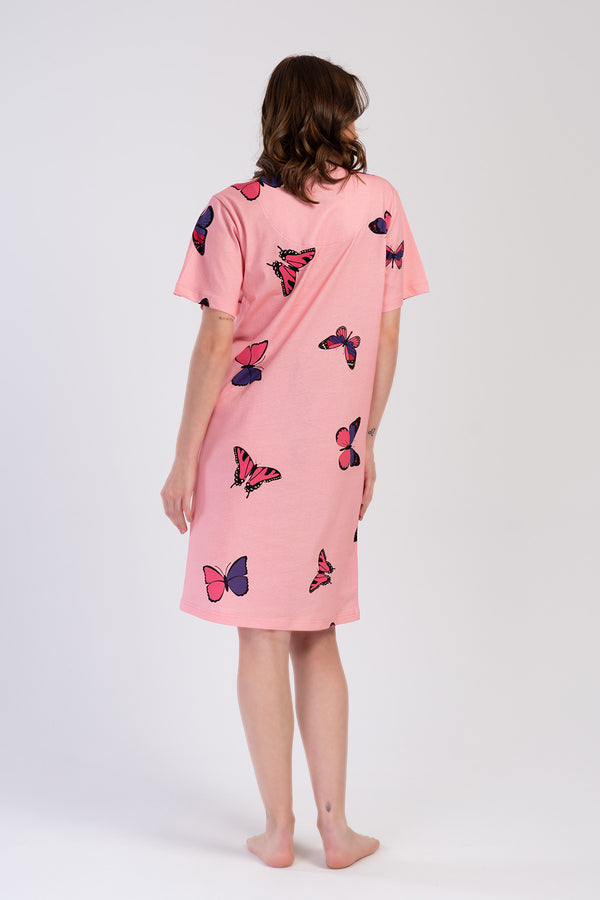 Woman Pink Butterfly Supreme Tunic