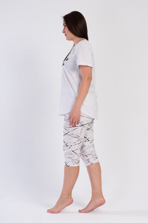 KADIN XXL KISA KOL KAPRI TAKIM 312064 - Vienetta1.GrupBEJ