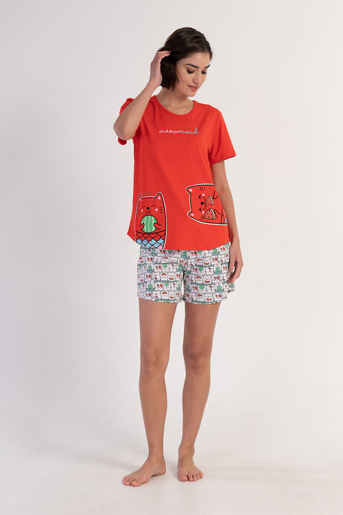 KADIN KISA KOL SORT TAKIM 312082 - Vienetta1.GrupY.NARCICEK