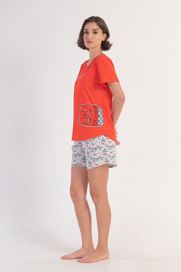 KADIN KISA KOL SORT TAKIM 312082 - Vienetta1.GrupY.NARCICEK