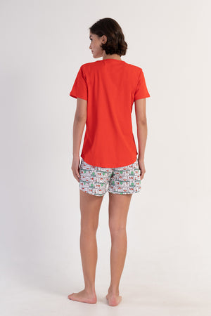 KADIN KISA KOL SORT TAKIM 312082 - Vienetta1.GrupY.NARCICEK