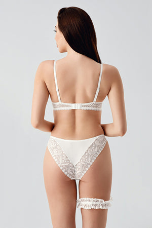 Kadın B Cup Destekli Sütyen Külot Takım 334155 - VienettaANTRASİT75