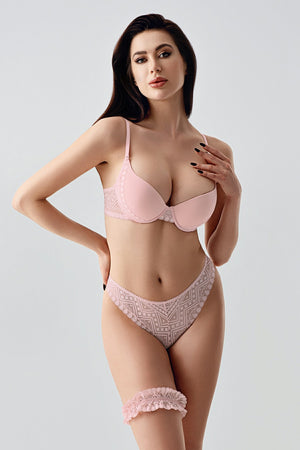 Kadın B Cup Destekli Sütyen Külot Takım 334155 - VienettaPUDRA75