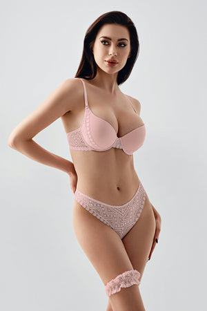 Kadın B Cup Destekli Sütyen Külot Takım 334155 - VienettaANTRASİT75