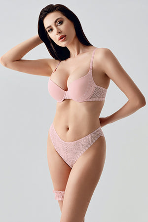 Kadın B Cup Destekli Sütyen Külot Takım 334155 - VienettaANTRASİT75