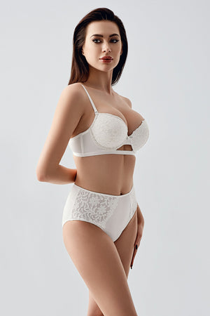 Kadın B Cup Destekli Sütyen Külot Takım 334159 - VienettaBORDO80