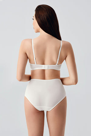 Kadın B Cup Destekli Sütyen Külot Takım 334159 - VienettaBORDO80