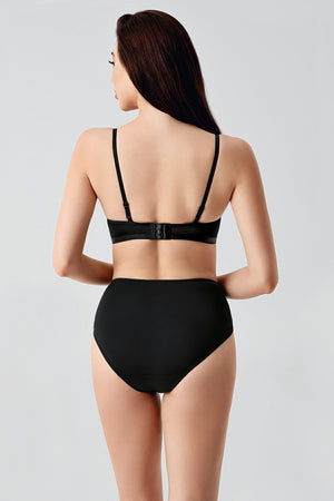 Kadın B Cup Destekli Sütyen Külot Takım 334159 - VienettaBORDO80