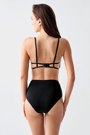 Kadın B Cup Destekli Sütyen Külot Takım 334163 - VienettaA.YEŞİL80