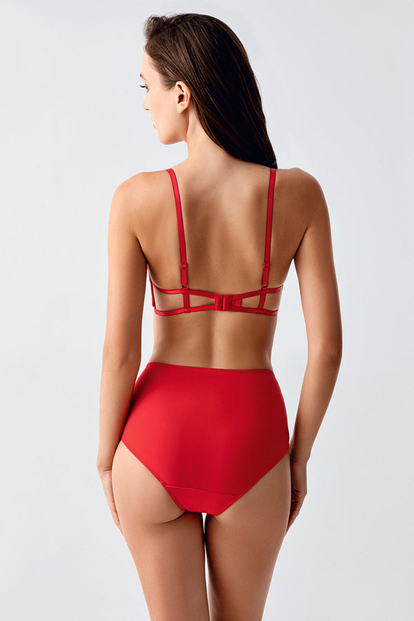 Kadın B Cup Destekli Sütyen Külot Takım 334163 - VienettaA.YEŞİL80