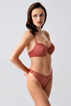 Kadın B Cup Çift Destekli Sütyen Külot 334164 - VienettaSİYAH75