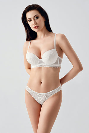 Kadın B Cup Destekli Sütyen Külot Takım 334167 - VienettaA.YEŞİL75