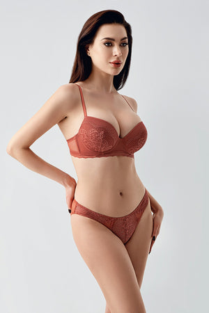 Kadın Destekli B Cup Sütyen Külot Takım
