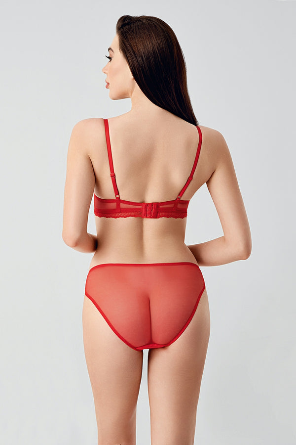 Kadın B Cup Destekli Sütyen Külot Takım 334167 - VienettaA.YEŞİL75