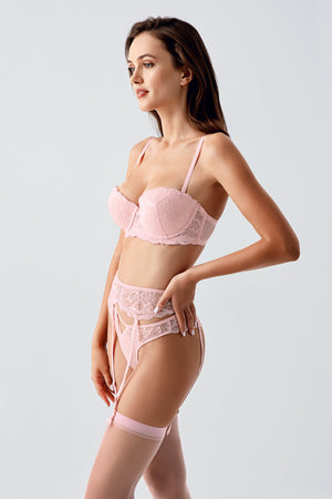 Kadın B Cup Desteksiz Jartier Takım 334168 - VienettaEKRU80