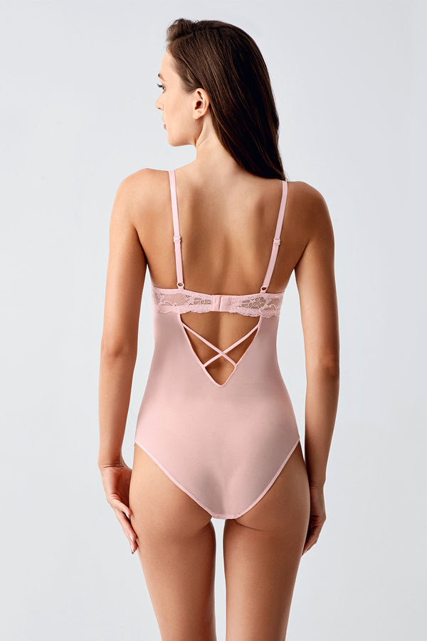 Kadın B Cup Destekli Body 335097 - VienettaEKRU80