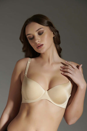 Kadın Desteksiz Lazer Kesim B Cup Sütyen 336040 - VienettaEKRU85