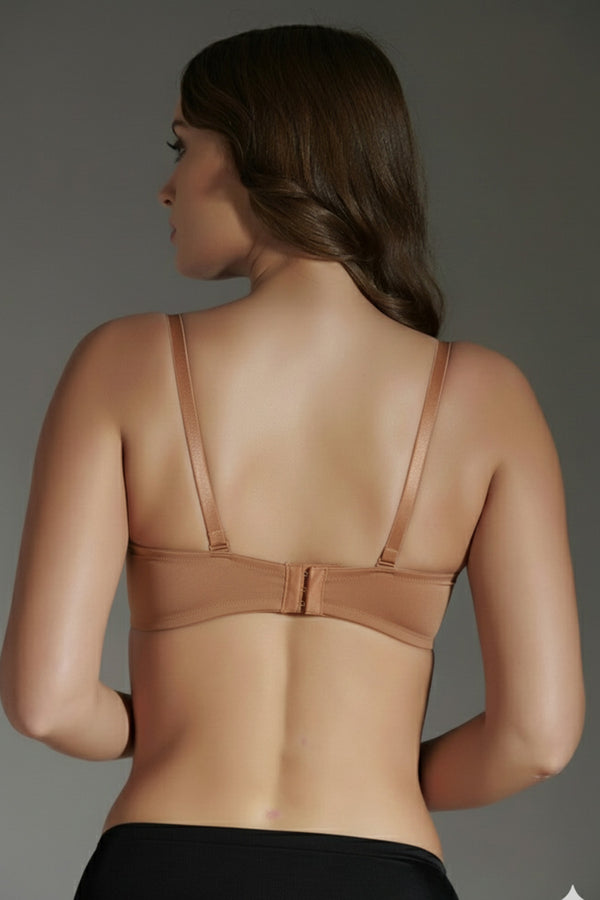 Kadın Destekli B Cup Straplez Sütyen 336050 - VienettaCAPUCINO80