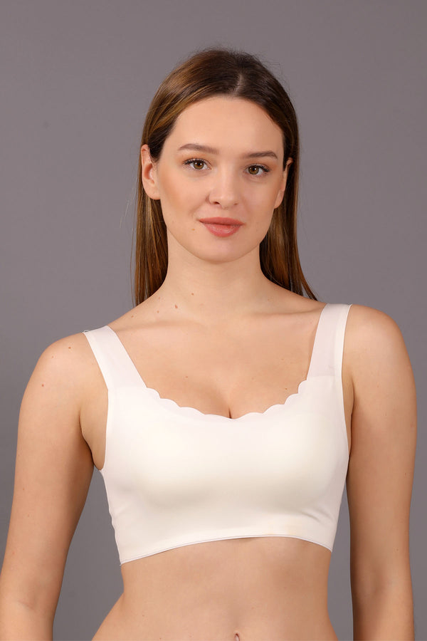 Kadın Desteksiz B Cup Balensiz Dikişsiz Lazer Çıkarılabilir Pedli Sütyen 336130 - VienettaEKRUM