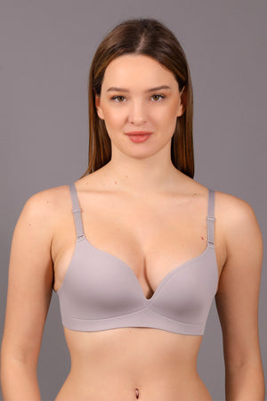 Kadın Desteksiz B Cup Sütyen 336145 - VienettaA.GRİ75