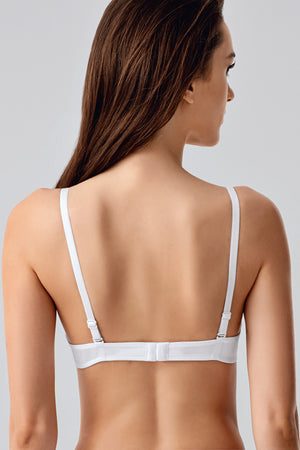 Kadın Desteksiz B Cup Basic Sütyen 337010 - VienettaBEYAZ75