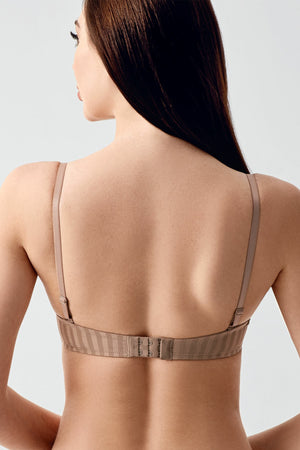 Kadın Çift Destekli B Cup Desenli Sütyen
