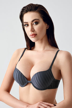 Kadın Çift Destekli B Cup Desenli Sütyen
