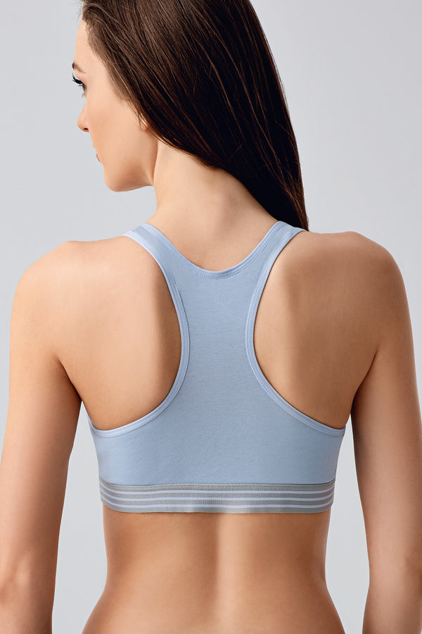 Kadın Desteksiz B Cup Sütyen - Vienetta1.GrupA.MAVİ