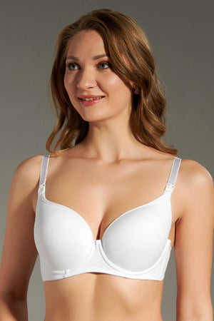 Kadın Desteksiz B Cup Sütyen - Vienetta1.GrupBEYAZ