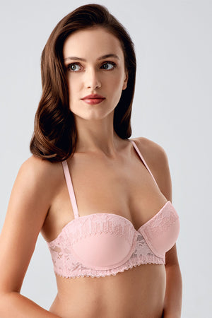 Kadın Desteksiz B Cup Dantelli Sütyen
