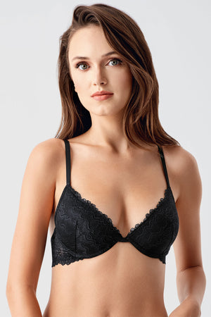 Kadın Destekli B Cup Dantelli Sütyen - Vienetta1.GrupANTRASİT
