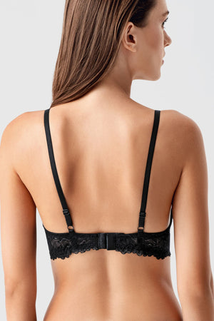 Kadın Destekli B Cup Dantelli Sütyen - Vienetta1.GrupANTRASİT