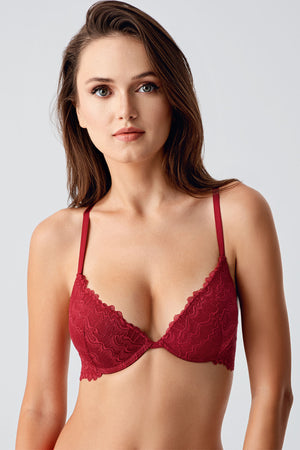 Kadın Destekli B Cup Dantelli Sütyen - Vienetta1.GrupANTRASİT