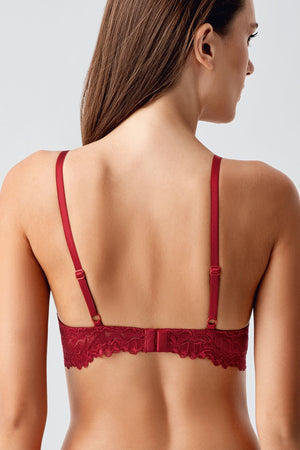 Kadın Destekli B Cup Dantelli Sütyen - Vienetta1.GrupANTRASİT