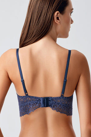 Kadın Destekli B Cup Dantelli Sütyen - Vienetta1.GrupANTRASİT