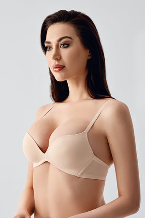 Kadın Desteksiz C Cup Basic Sütyen 341791 - VienettaCAPUCINO75