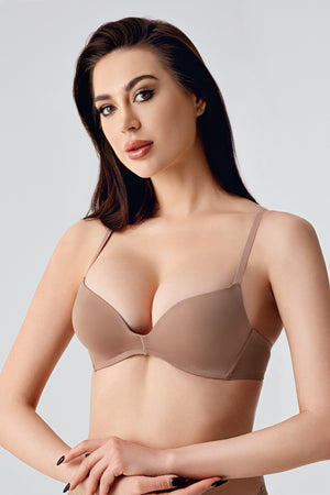 Kadın Desteksiz C Cup Basic Sütyen 341791 - VienettaCAPUCINO75