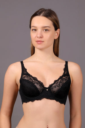 Kadın Minimizer C Cup Sütyen 342302 - VienettaSİYAH80