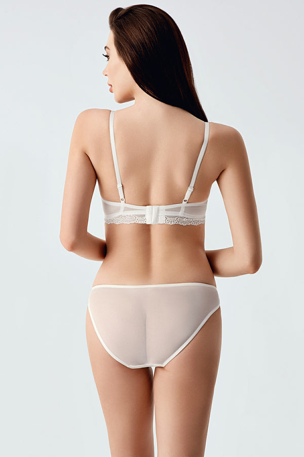 Kadın Desteksiz C Cup Sütyen Külot Takım

