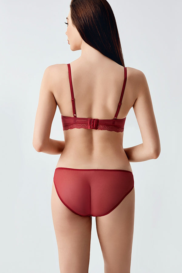 Kadın Desteksiz C Cup Sütyen Külot Takım
