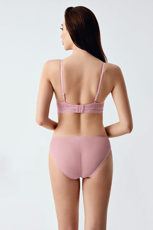 Kadın Desteksiz C Cup Sütyen Külot Takım
