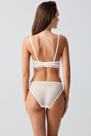 Kadın C Cup Desteksiz Sütyen Külot Takım 344165 - VienettaA.MAVİ85