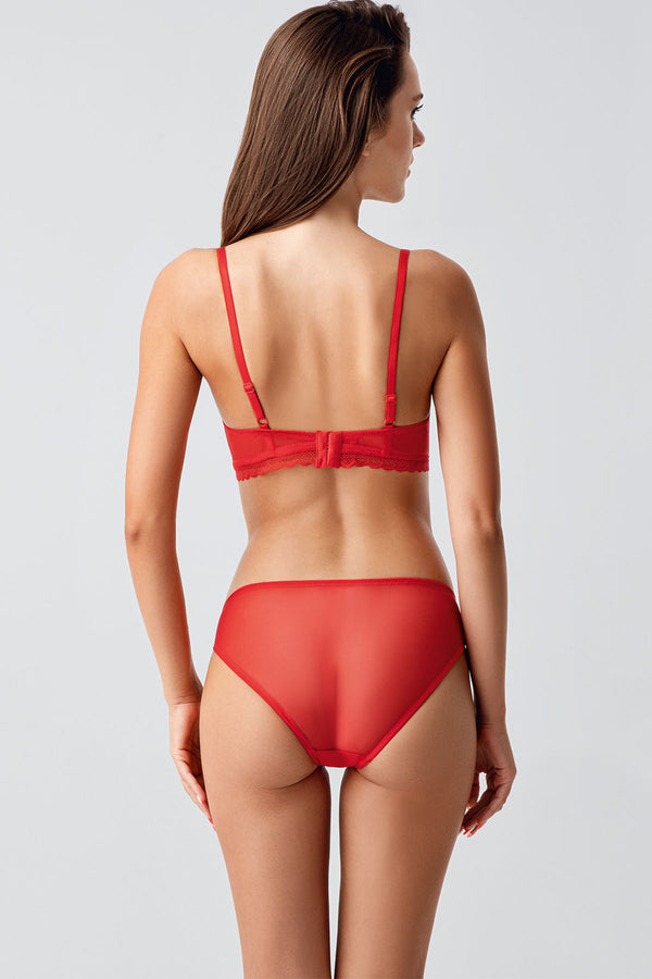 Kadın C Cup Desteksiz Sütyen Külot Takım 344165 - VienettaA.MAVİ85