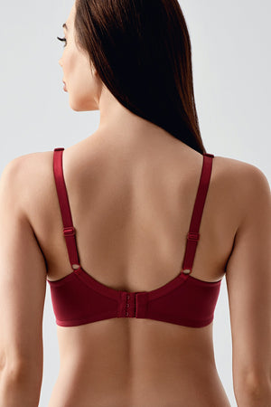 Kadın Dolgusuz C Cup Sütyen 346000 - VienettaBORDO80
